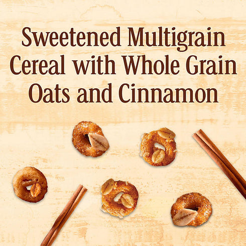 Cheerios Oat Crunch Cereal, Cinnamon, 59 oz - Crunchy Whole Grain Oats with Sweet Cinnamon Flavor, Perfect for Breakfast or Snacking